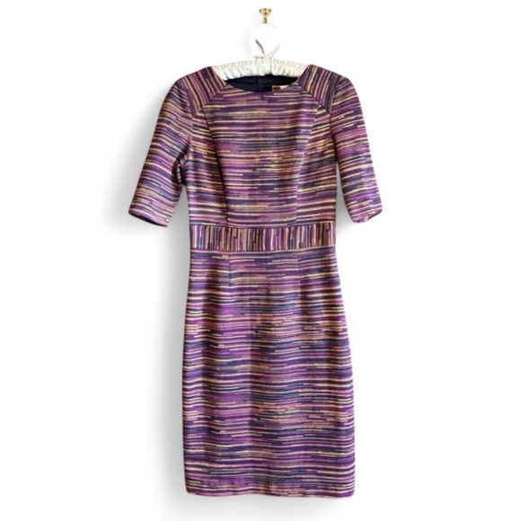 Trina Turk Dresses & Skirts - Trina Turk Women's 2 Ponte Jacquard Monarch Dress in Wineberry Sheath